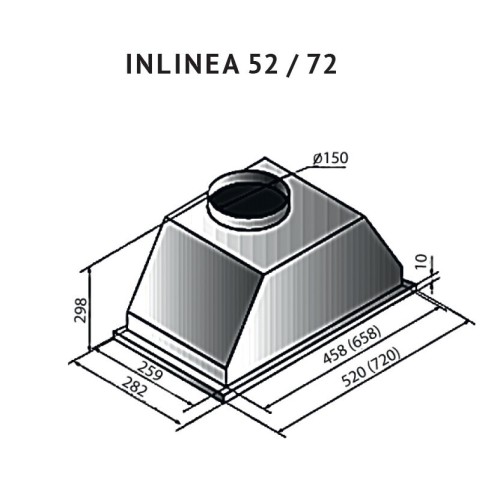 Встраиваемая вытяжка Kuppersberg Inlinea 52 Inox