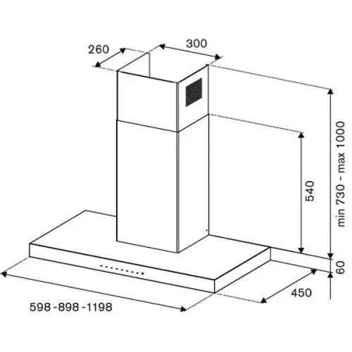 Кухонная вытяжка Bertazzoni KT120P1AXT