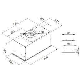 Встраиваемая вытяжка Kuppersberg IBOX 60 X