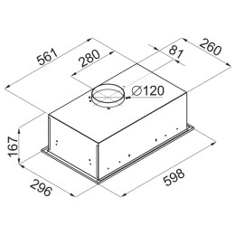 Встраиваемая вытяжка MAUNFELD Crosby Singl 60 черный