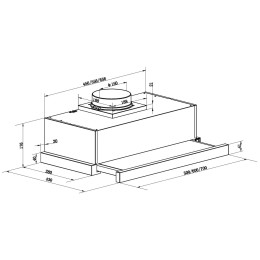 Встраиваемая вытяжка MAUNFELD VS FAST GLASS 60 белый