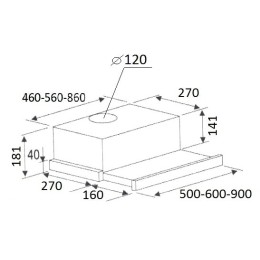 Встраиваемая вытяжка Kuppersberg SlimLux II 60 XG