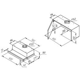 Встраиваемая вытяжка Kuppersberg SlimLux II 60 SG