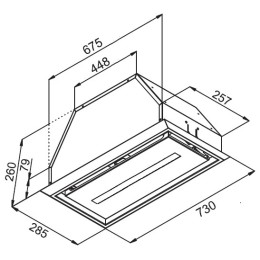 Встраиваемая вытяжка Kuppersberg InBox 73 W