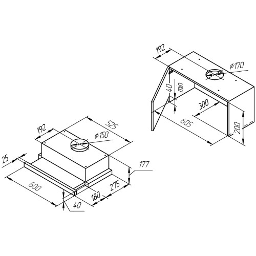 Встраиваемая вытяжка Kuppersberg Slimlux S 60 GW