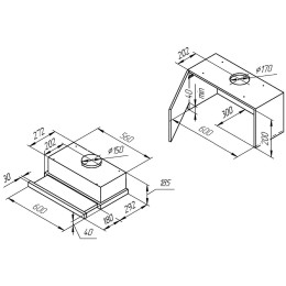 Встраиваемая вытяжка Kuppersberg Slimlux IV 60 GW