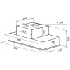 Встраиваемая вытяжка MAUNFELD Crosby Flat 52 нержавеющая сталь