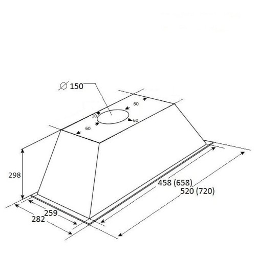 Встраиваемая вытяжка Kuppersberg Inlinea 72 C