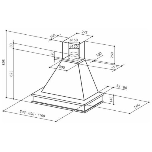 Кухонная вытяжка Faber Ranch 90 WH SC