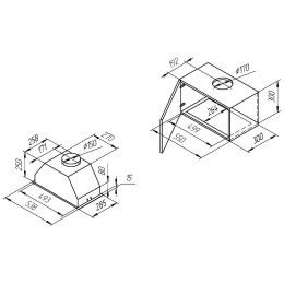 Встраиваемая вытяжка Kuppersberg InBox 54 B