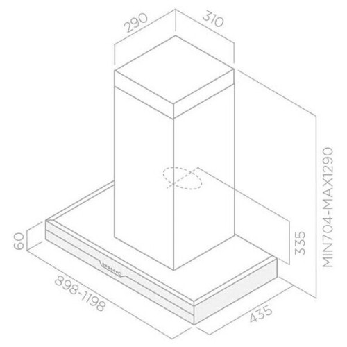 Кухонная вытяжка Elica Meteorite IX/A/120