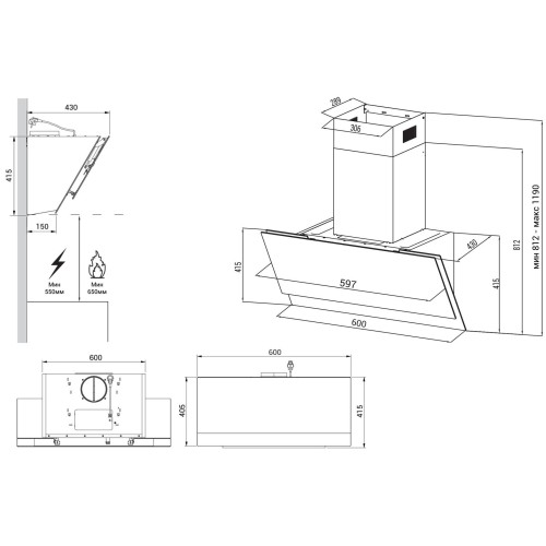 Кухонная вытяжка HIBERG VM 6090 W