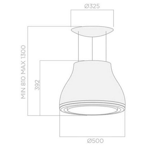 Кухонная вытяжка Elica Shining Peltrox/F/50