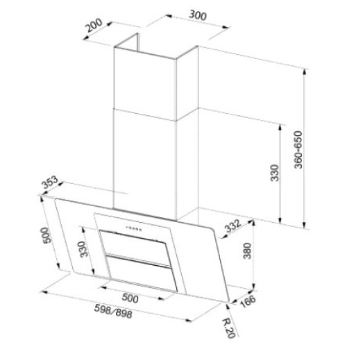 Кухонная вытяжка Faber Northia EG8 WH A60