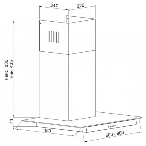 Кухонная вытяжка Korting KHC 9634 GX