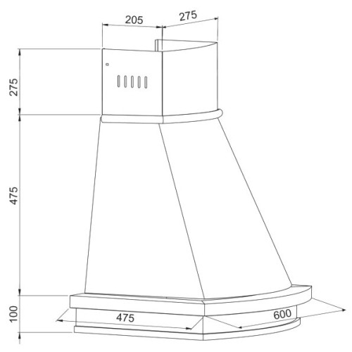 Кухонная вытяжка Korting KHC 6730 RI