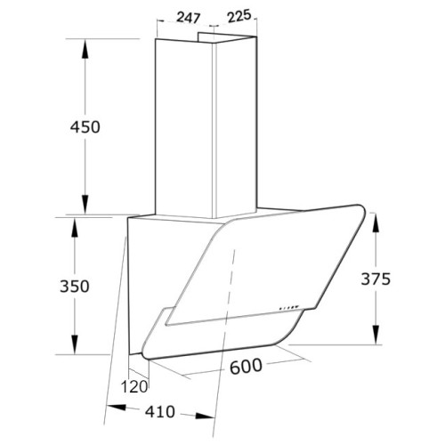 Кухонная вытяжка Korting KHC 66035 GB