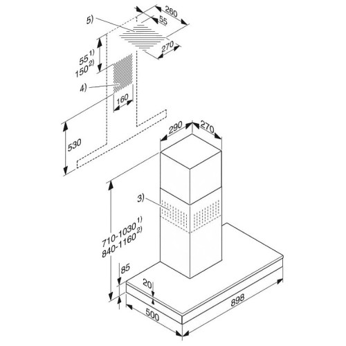 Кухонная вытяжка Miele DA 6698W OBSW