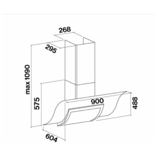 Кухонная вытяжка Falmec Adara 90/800