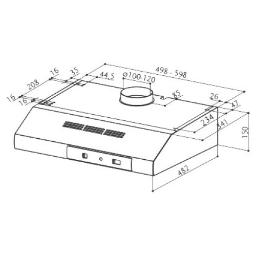 Подвесная вытяжка Faber 741 Base X A50