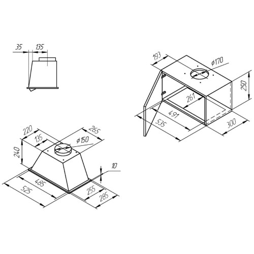 Встраиваемая вытяжка Kuppersberg INLINEA 52 W X