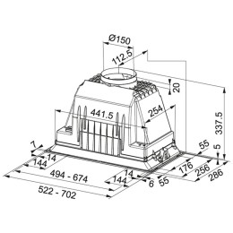 Встраиваемая вытяжка Franke FBI 525 PLUS 305.0599.543