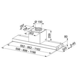 Встраиваемая вытяжка Franke Style Pro FSTPRO 608 Inox 305.0522.798