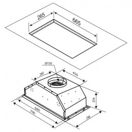 Встраиваемая вытяжка Zigmund & Shtain K 016.7 W