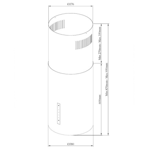 Островная вытяжка Korting KHA 39970 N Cylinder