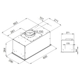 Встраиваемая вытяжка Kuppersberg IBOX 60 W