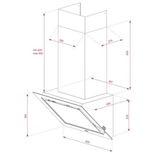 Кухонная вытяжка Teka DLV 68660 TOS STONE GREY