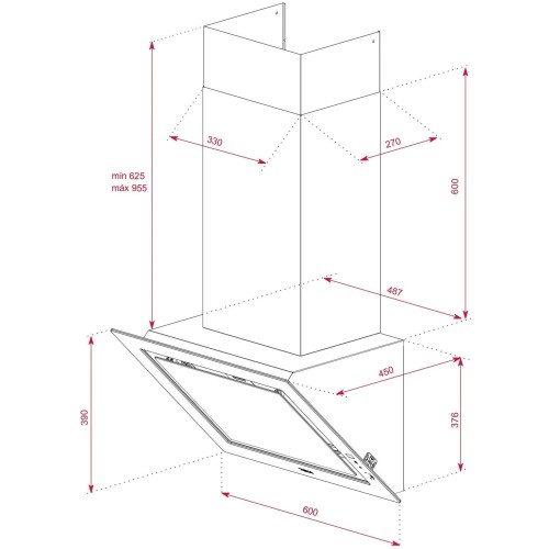 Кухонная вытяжка Teka DLV 68660 TOS STONE GREY