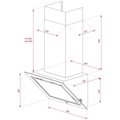 Кухонная вытяжка Teka DLV 68660 TOS STONE GREY