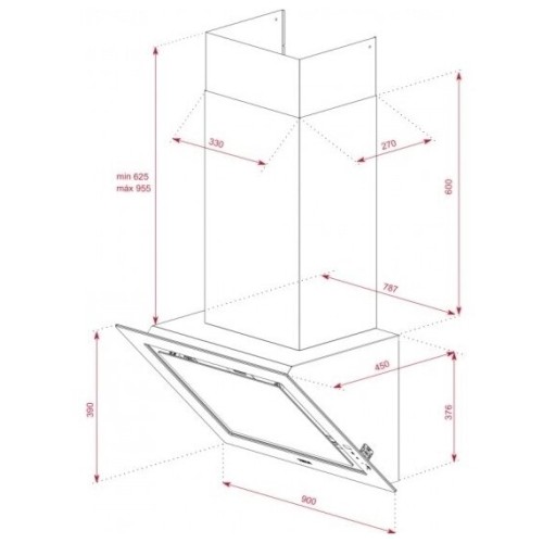 Кухонная вытяжка Teka DLV 98660 TOS LONDON BRICK