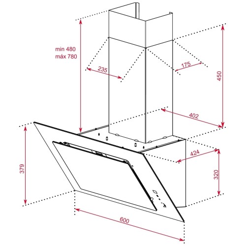 Кухонная вытяжка Teka DVT 68660 TBS Black