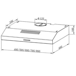 Подвесная вытяжка Evelux Ulla 60 W