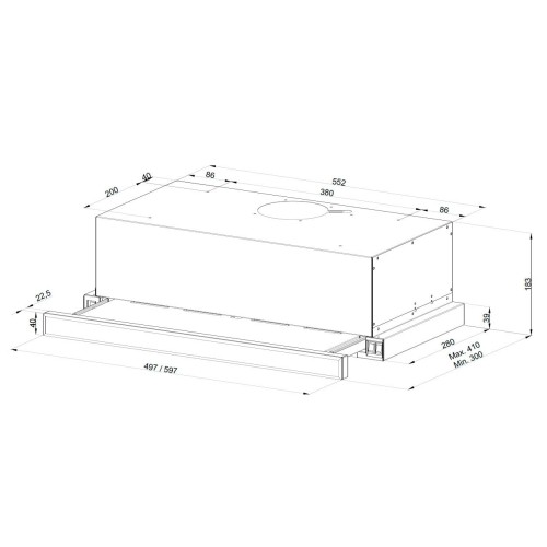 Встраиваемая вытяжка Kuppersberg Slimlux 60 W