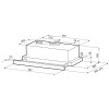 Встраиваемая вытяжка Krona Kamilla T 600 Inox 1 мотор