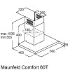 Встраиваемая вытяжка MAUNFELD Comfort 60 T чёрный