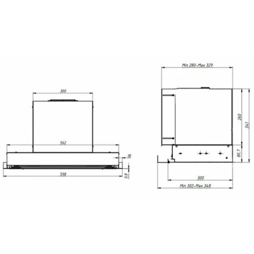 Встраиваемая вытяжка Franke T-FORM BK 60 (305.0706.455)