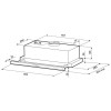Встраиваемая вытяжка Krona Kamilla Slim 600 Inox 2 мотора