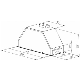 Встраиваемая вытяжка Zigmund & Shtain K 014.7 S