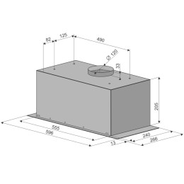 Встраиваемая вытяжка Konigin FlatBox Inox 50