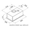 Встраиваемая вытяжка MAUNFELD Crosby Hardy 1000Push нержавеющая сталь
