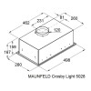 Встраиваемая вытяжка Maunfeld Crosby Light 5028 White