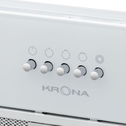 Встраиваемая вытяжка Krona Kate 600 Glass White PB
