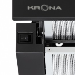 Встраиваемая вытяжка Krona Kamilla T 600 Black 2 мотора