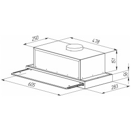 Встраиваемая вытяжка Zigmund & Shtain K 015.6 B
