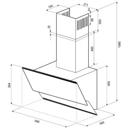 Кухонная вытяжка Krona Irida sensor 600 white
