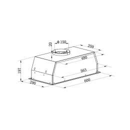Встраиваемая вытяжка Maunfeld Thames 603PM White